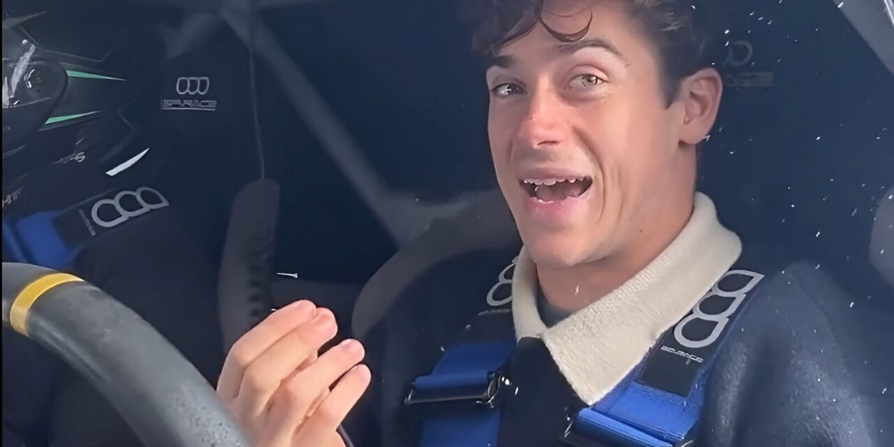 Franco Colapinto a Fernando Belasteguín: «¡Está asustado, Bela! Esto no es como el pádel»