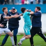 Torneo Interligas: Hubo piñas dentro del campo y también corridas, piedrazos, daños materiales y balas de gomas