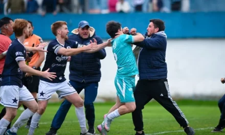 Torneo Interligas: Hubo piñas dentro del campo y también corridas, piedrazos, daños materiales y balas de gomas